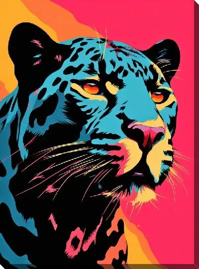 Картина маслом Пантера №131