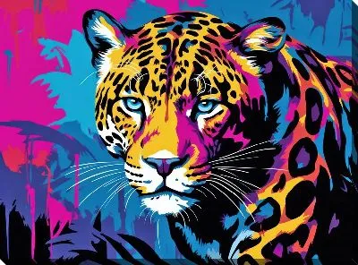 Картина маслом Арт львица №200