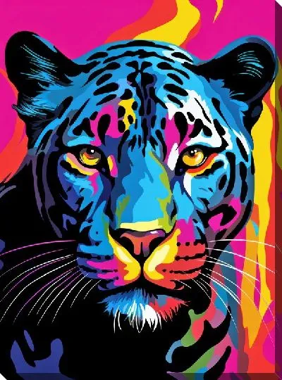 Картина маслом Пантера №133