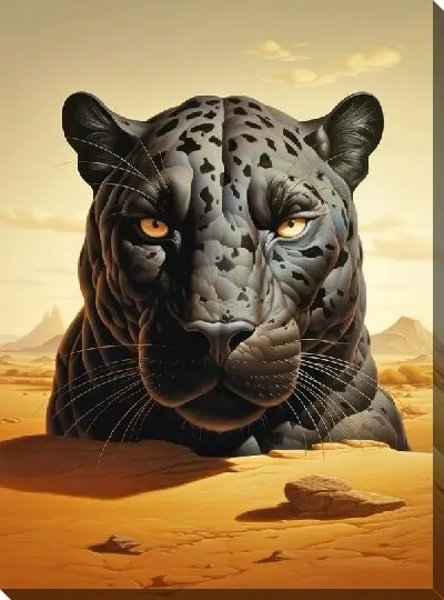 Картина маслом Пантера №144