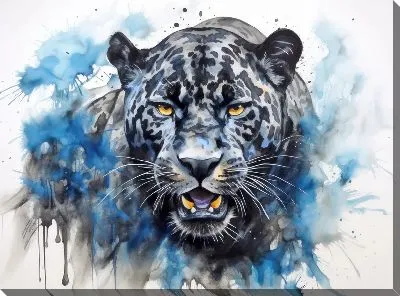 Картина маслом Пантера №148