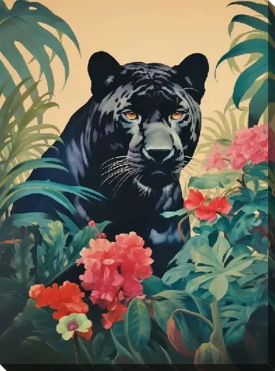 Картина маслом Пантера №150