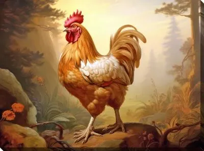 Картина маслом Петух №11