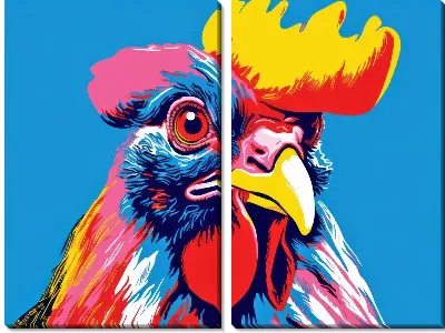 Модульная картина Петух №13