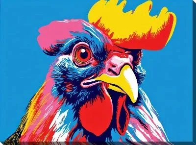 Картина маслом Петух №13