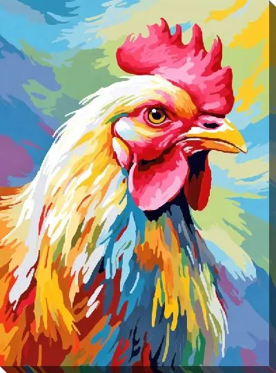 Картина маслом Петух №15