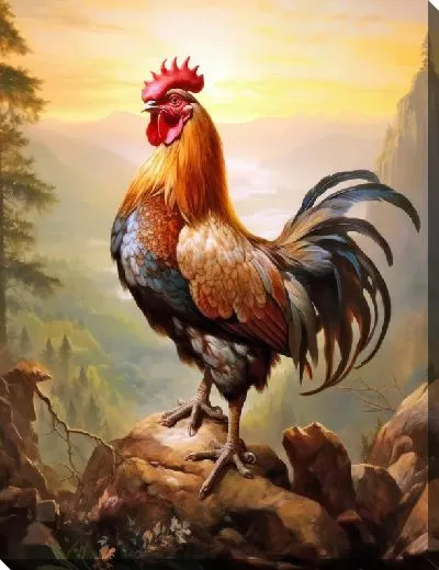 Картина маслом Петух №22