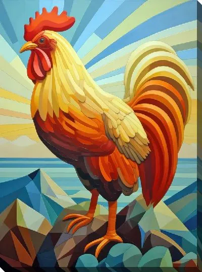 Картина маслом Петух №24