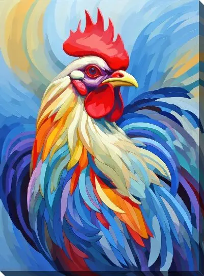 Картина маслом Петух №25