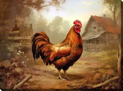 Картина маслом Петух №26