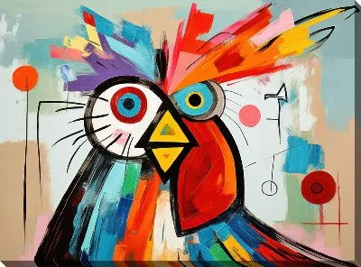 Картина маслом Петух №29