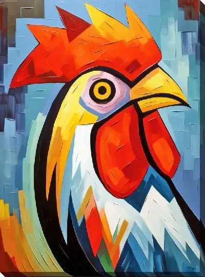 Картина маслом Петух №32