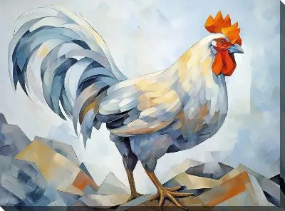 Картина маслом Петух №34