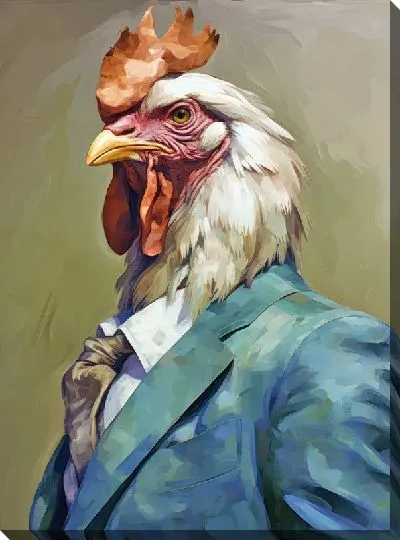 Картина маслом Петух №35