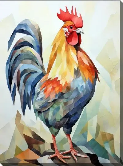 Картина маслом Петух №36