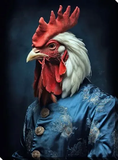 Картина маслом Петух №42