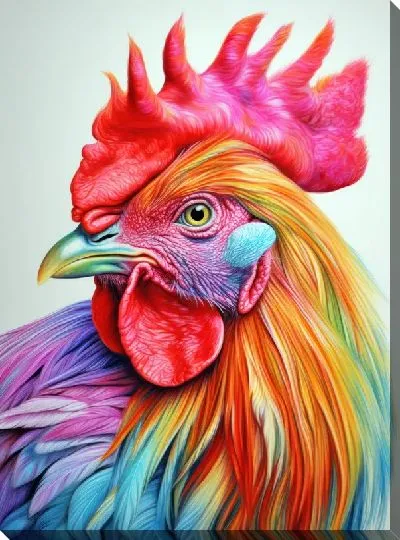 Картина маслом Петух №46