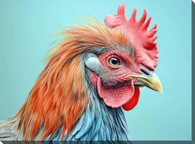 Картина маслом Петух №48