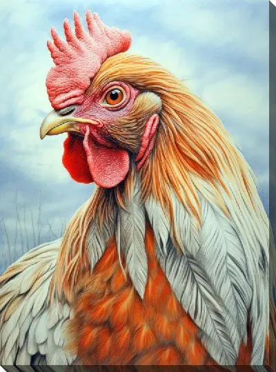 Картина маслом Петух №49