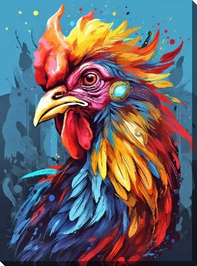 Картина маслом Петух №53