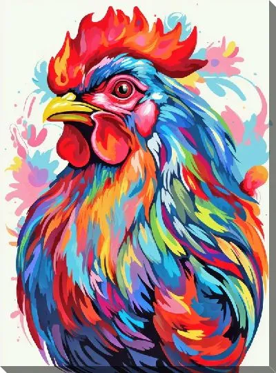 Картина маслом Петух №54