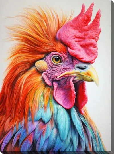 Картина маслом Петух №55