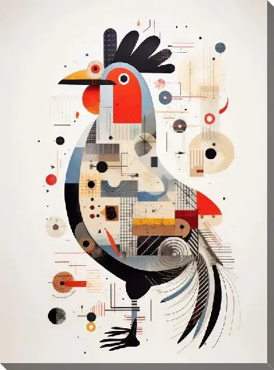 Картина маслом Петух №66