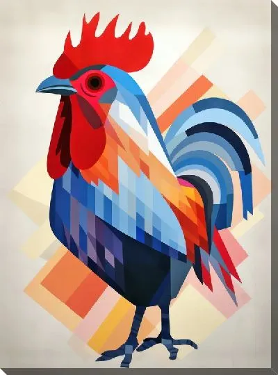 Картина маслом Петух №68