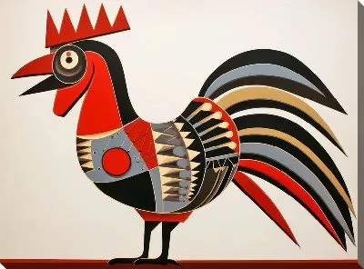 Картина маслом Петух №69