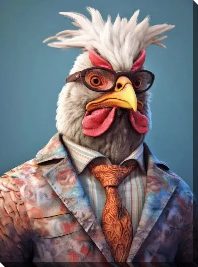 Картина маслом Петух №70