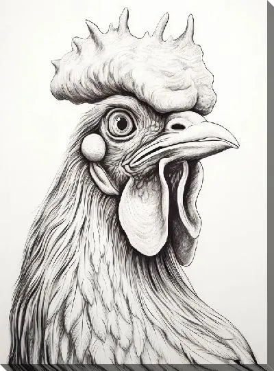 Картина маслом Петух №75