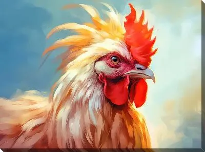 Картина маслом Петух №79
