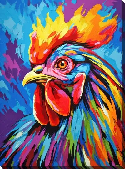 Картина маслом Петух №82