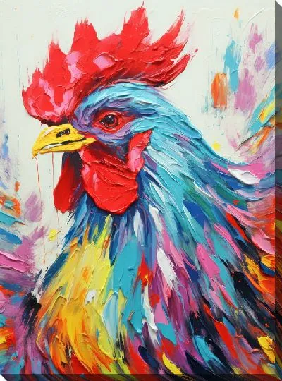 Картина маслом Петух №84