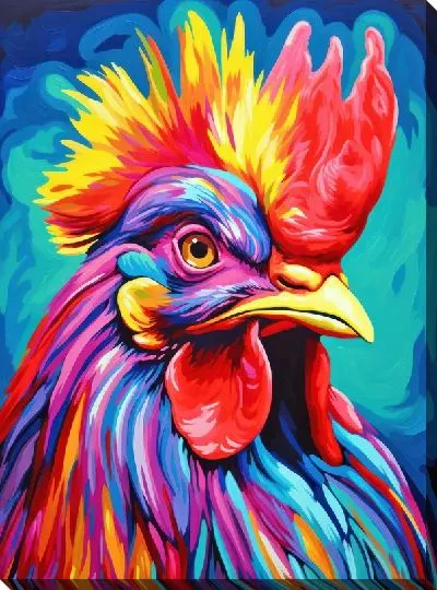 Картина маслом Петух №85