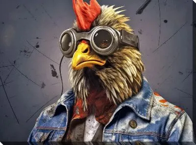 Картина маслом Петух №87