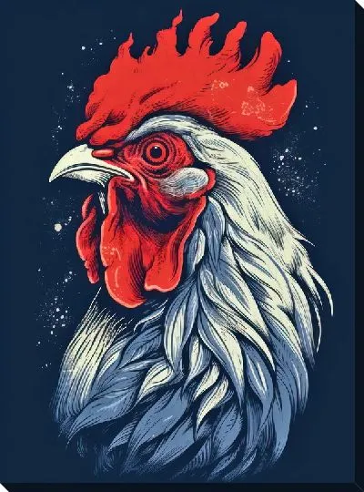 Картина маслом Петух №90