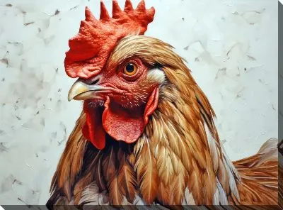 Картина маслом Петух №93