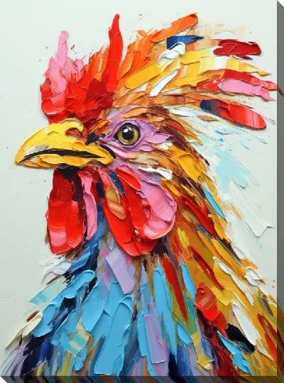 Картина маслом Петух №95