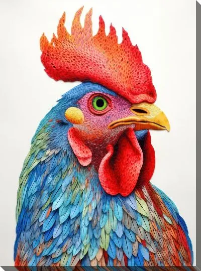 Картина маслом Петух №96