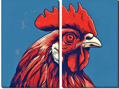 Модульная картина Петух №97