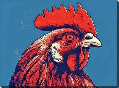 Картина маслом Петух №97