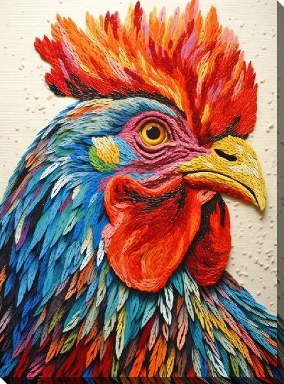 Картина маслом Петух №98