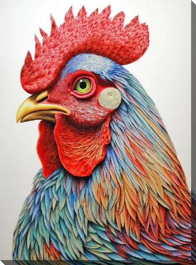 Картина маслом Петух №100