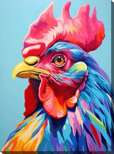 Картина маслом Петух №101