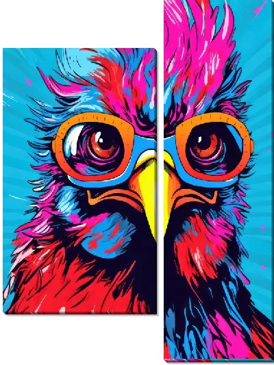 Модульная картина Курица №103