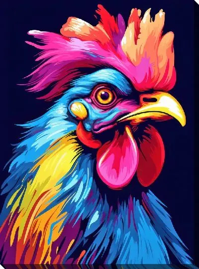 Картина маслом Петух №104