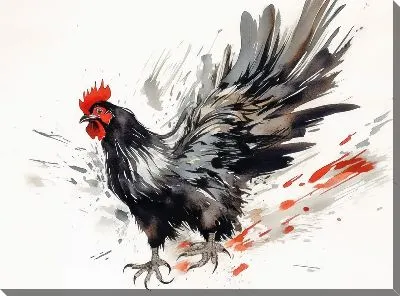 Картина маслом Петух №109