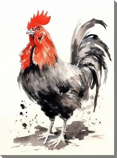 Картина маслом Петух №111