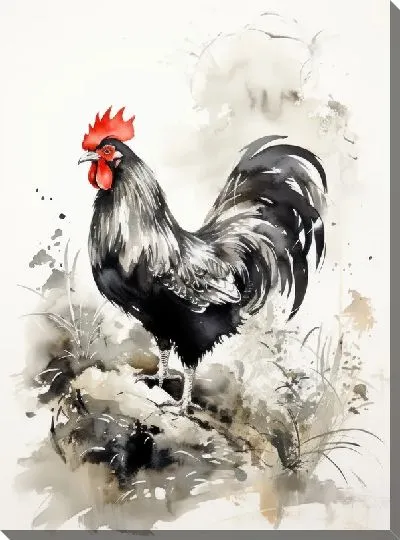 Картина маслом Петух №113